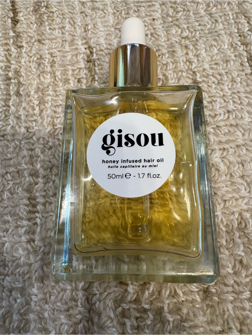 Gisou Honey-Infused Hair Oil — Golden Yellow Nourishing Treatment